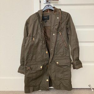 J. Crew Waxed Field Parka Jacket